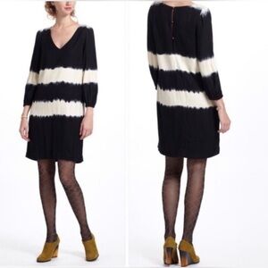 Anthropologie Floreat Inkwash Tie-Dye Shift Dress Size 8